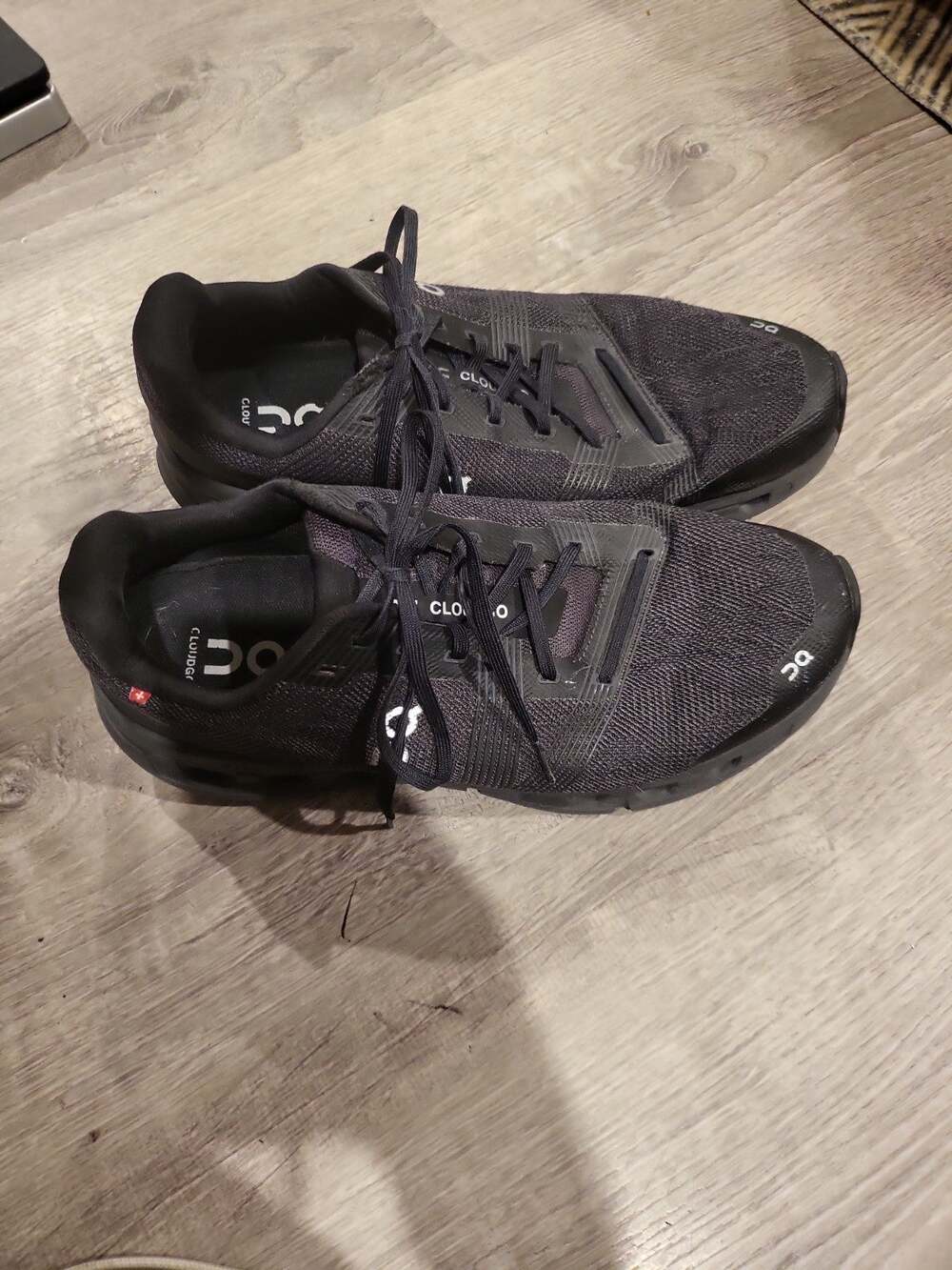 On Cloud Cloudgo Sneakers Mens 11 Black Running Hiking Black Eclipse